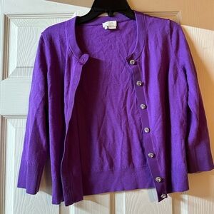 Kate Spade Vibrant Purple Cardigan